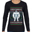 Abdominal Swoleman Fitness Yeti Ugly Christmas Sweater Womens Graphic Long Sleeve T-Shirt