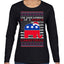 I'm Dreaming Of A Right Christmas Republican GOP  Ugly Christmas Sweater Womens Graphic Long Sleeve T-Shirt