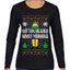 Cotton Headed Muggins Christmas Movie Quote  Ugly Christmas Sweater Womens Graphic Long Sleeve T-Shirt