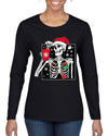 When You're Dead Inside But It's Christmas Christmas Womens Graphic Long Sleeve T-Shirt