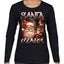 Santa Claus Bootleg Rap Music Style Ugly Christmas Sweater Womens Graphic Long Sleeve T-Shirt