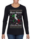 Buon Natale e Felice Anno Nuovo! Merry Christmas and Happy New Year Ugly Christmas Sweater Womens Graphic Long Sleeve T-Shirt