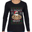 O Swoley Night, Exercise and Fitness Enthusiast, Ugly Christmas Sweater Womens Graphic Long Sleeve T-Shirt