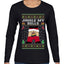 Jingle My Bells, Ugly Christmas Sweater Womens Graphic Long Sleeve T-Shirt
