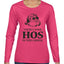 Theres some Hos in this House Ugly Christmas Sweater Womens Graphic Long Sleeve T-Shirt