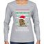 Lisp Believe In Thomthin Thacrifithing Everythin Ugly Christmas Sweater Womens Graphic Long Sleeve T-Shirt