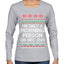 I'm Only A Morning Person on December 25th Ugly Christmas Sweater Womens Graphic Long Sleeve T-Shirt