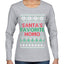 Santa's Favorite Homo Ugly Christmas Sweater Womens Graphic Long Sleeve T-Shirt