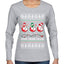 Holiday Spirits Drink Drank Drunk Snowmen Ugly Christmas Sweater Womens Graphic Long Sleeve T-Shirt