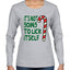 Candy Cane Not Going to Lick Itself Christmas Womens Graphic Long Sleeve T-Shirt