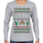 Peace Ugly Christmas Sweater Womens Graphic Long Sleeve T-Shirt