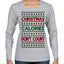Christmas Calories Don't Count Funny Family Holidays Ugly Christmas Sweater Womens Graphic Long Sleeve T-Shirt
