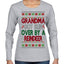 Grandma Got Ran Over by a Reindeer | Classic Xmas Song Holiday Movie Quote Ugly Christmas Sweater Womens Graphic Long Sleeve T-Shirt