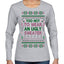 Too Hot to Wear an Ugly Sweater, Funny Pink Candy Cane Cut Diva Girl Reindeer Xmas Ugly Christmas Sweater Womens Graphic Long Sleeve T-Shirt