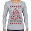 Is This Jolly Enough? Skeleton Skull Christmas Tree Ugly Christmas Sweater Womens Graphic Long Sleeve T-Shirt