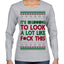 It's Beginning to Look a Lot Like F This Clean Funny Ugly Christmas Sweater Womens Graphic Long Sleeve T-Shirt