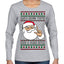 Santa Knows You've Been a Dumb Bitch Funny Vulgar Dirty Ugly Christmas Sweater Womens Graphic Long Sleeve T-Shirt