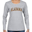 Alabama Camo Fill Orange Outline Sweater, Womens Graphic Long Sleeve T-Shirt