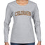 Colorado  Camo Fill Orange Outline Sweater, Womens Graphic Long Sleeve T-Shirt