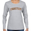 Connecticut  Camo Fill Orange Outline Sweater, Womens Graphic Long Sleeve T-Shirt