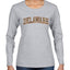 Delaware  Camo Fill Orange Outline Sweater, Womens Graphic Long Sleeve T-Shirt