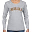 Nebraska  Camo Fill Orange Outline Sweater, Womens Graphic Long Sleeve T-Shirt