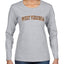 West Virginia  Camo Fill Orange Outline Sweater, Womens Graphic Long Sleeve T-Shirt