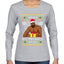 I Have A Big Package Meme Barry Wood Ugly Christmas Sweater Womens Graphic Long Sleeve T-Shirt
