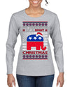 I'm Dreaming Of A Right Christmas Republican GOP  Ugly Christmas Sweater Womens Graphic Long Sleeve T-Shirt