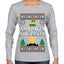 Son Of A Nutcracker Christmas Movie Quote  Ugly Christmas Sweater Womens Graphic Long Sleeve T-Shirt