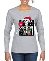 When You're Dead Inside But It's Christmas Christmas Womens Graphic Long Sleeve T-Shirt
