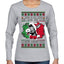 Jing a Di Jing Dominick the Italian Christmas Donkey Ugly Christmas Sweater Womens Graphic Long Sleeve T-Shirt
