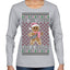 Out Here Looking Like a Snack Cute Xmas Cookie Ugly Christmas Sweater Womens Graphic Long Sleeve T-Shirt
