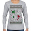 Buon Natale e Felice Anno Nuovo! Merry Christmas and Happy New Year Ugly Christmas Sweater Womens Graphic Long Sleeve T-Shirt