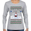 Have a Holly Jawlly Christmas, Cute Shark, Ugly Christmas Sweater Womens Graphic Long Sleeve T-Shirt
