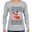 This Santa Loves going down, Funny dirty Humor, Ugly Christmas Sweater Womens Graphic Long Sleeve T-Shirt