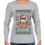 O Swoley Night, Exercise and Fitness Enthusiast, Ugly Christmas Sweater Womens Graphic Long Sleeve T-Shirt
