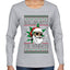 Rollin' Into The Holidays Christmas Sweater, Ugly Christmas Sweater Womens Graphic Long Sleeve T-Shirt