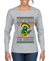 Feliz Navidad Mis Amigos!, Ugly Christmas Sweater Womens Graphic Long Sleeve T-Shirt