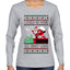 I Could Go Down All Night Long, Ugly Christmas Sweater Womens Graphic Long Sleeve T-Shirt