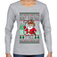 Merry Christmas Y'all Christmas Sweater, Ugly Christmas Sweater Womens Graphic Long Sleeve T-Shirt
