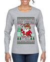Merry Christmas Y'all Christmas Sweater, Ugly Christmas Sweater Womens Graphic Long Sleeve T-Shirt