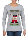 Jingle My Bells, Ugly Christmas Sweater Womens Graphic Long Sleeve T-Shirt