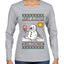 Just A Little Meltdown, Ugly Christmas Sweater Womens Graphic Long Sleeve T-Shirt