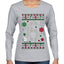 Christmas 6 Meme, Ugly Christmas Sweater Womens Graphic Long Sleeve T-Shirt