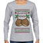 He Loves my Chestnuts, Ugly Christmas Sweater Womens Graphic Long Sleeve T-Shirt
