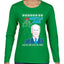 Mistle Joe Shut Up And Kiss Me Man Biden Ugly Christmas Sweater Womens Graphic Long Sleeve T-Shirt