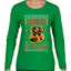 Strike First Strike Hard No Mercy Xmas Ugly Christmas Sweater Womens Graphic Long Sleeve T-Shirt