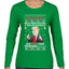 Trump This is the Greatest Ugly Christmas Sweater Womens Graphic Long Sleeve T-Shirt