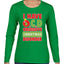 I Have O.C.D Obsessive Christmas Disorder Womens Graphic Long Sleeve T-Shirt